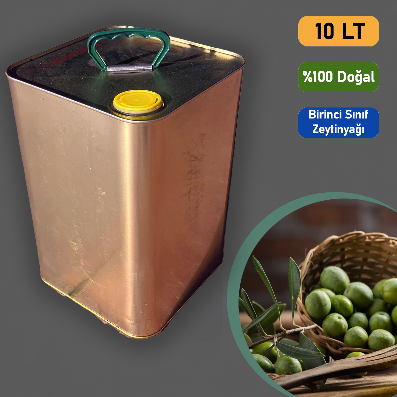 Birinci Sınıf Naturel Zeytinyağı Net 10 Kg.