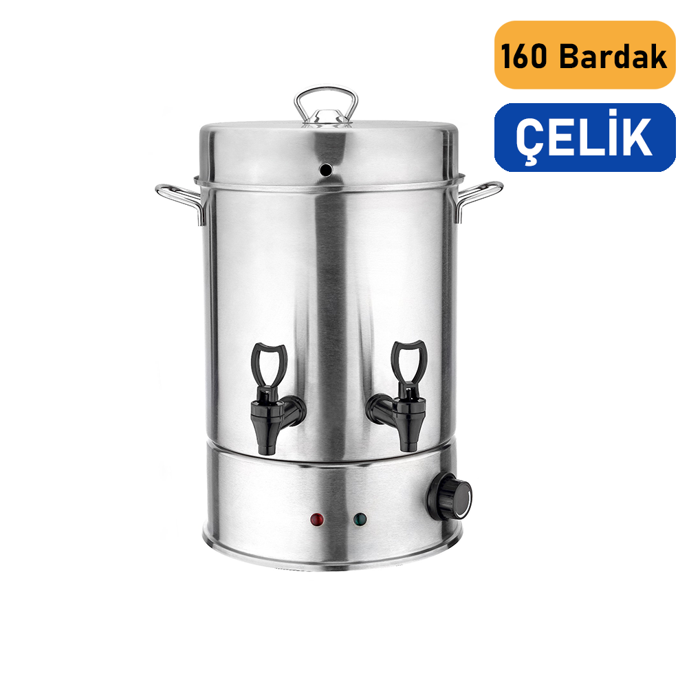 Elektrikli Çelik Çay Makinesi 160 Bardak