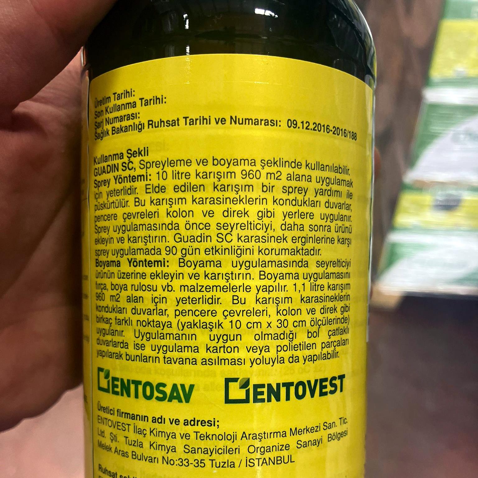 Guadin Karasinek İlacı 1 Lt