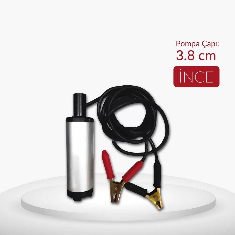 Pratik Sıvı (Mazot) Transfer Pompası 12 W İnce