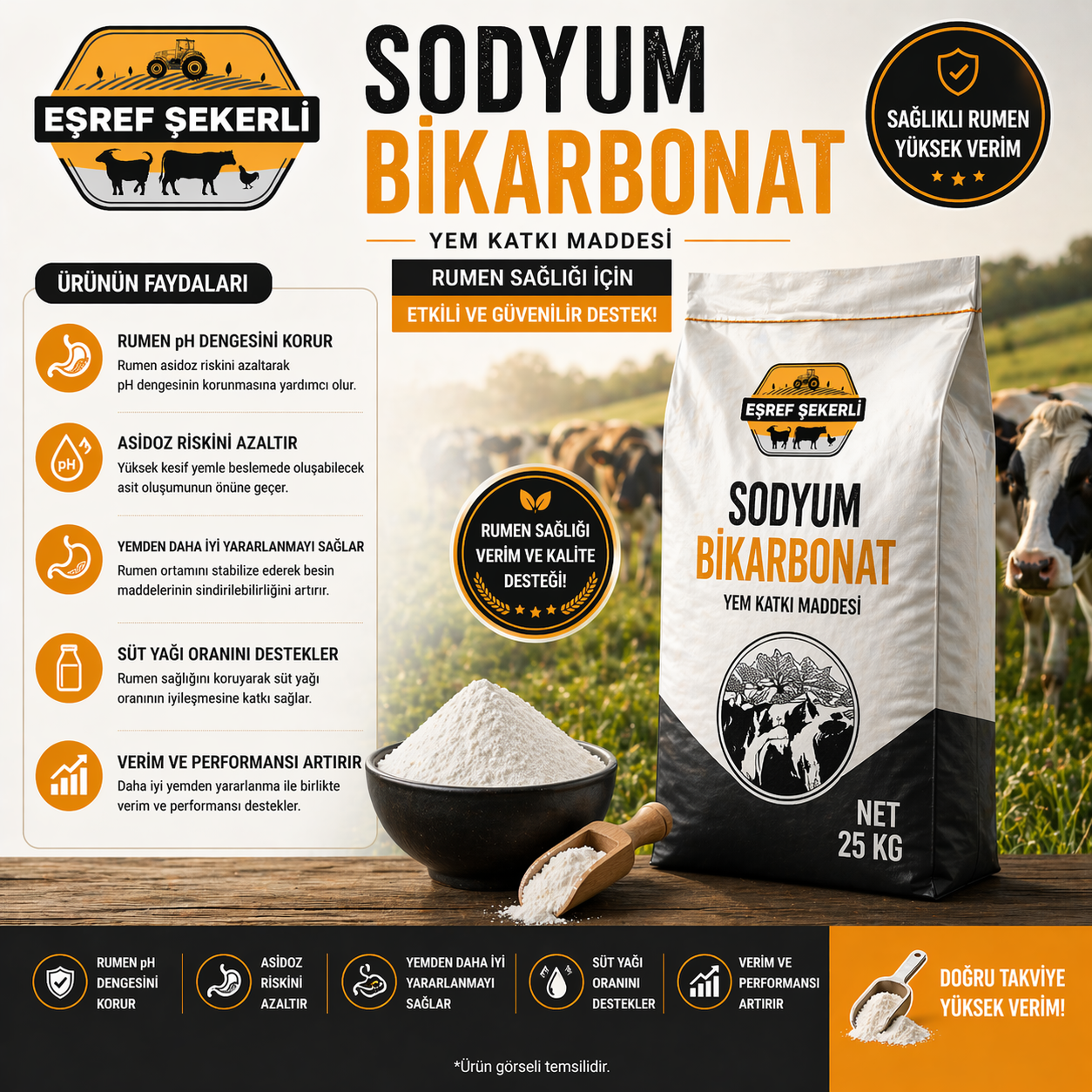 Soda (Sodyum Bikarbonat) 25 Kg.