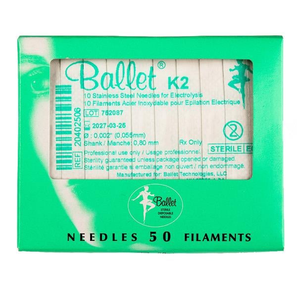 BALLET K2 ÇELİK EPİLASYON İĞNESİ 1 ADET