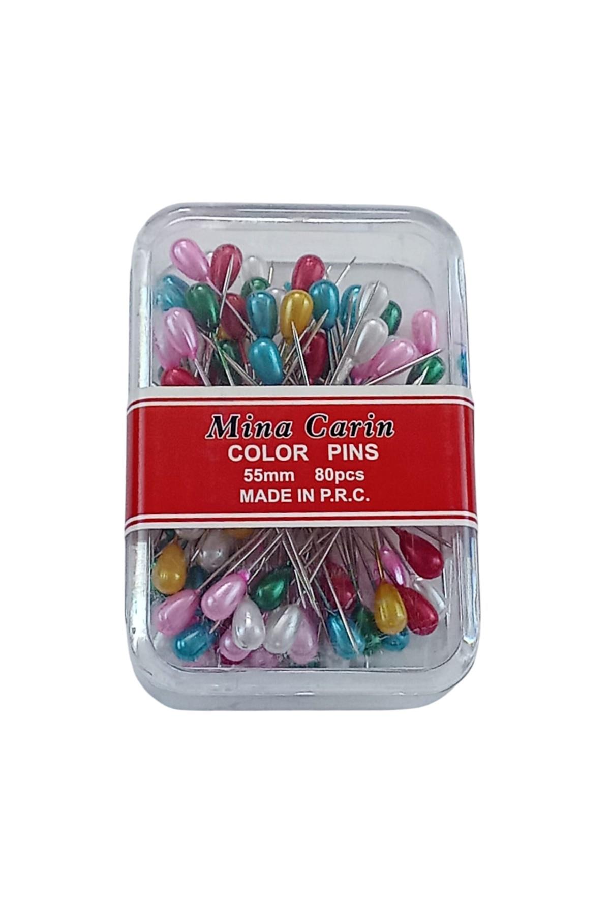 Plastik Başlı Çelik Toplu İğne 0.8X55mm-80 Adet