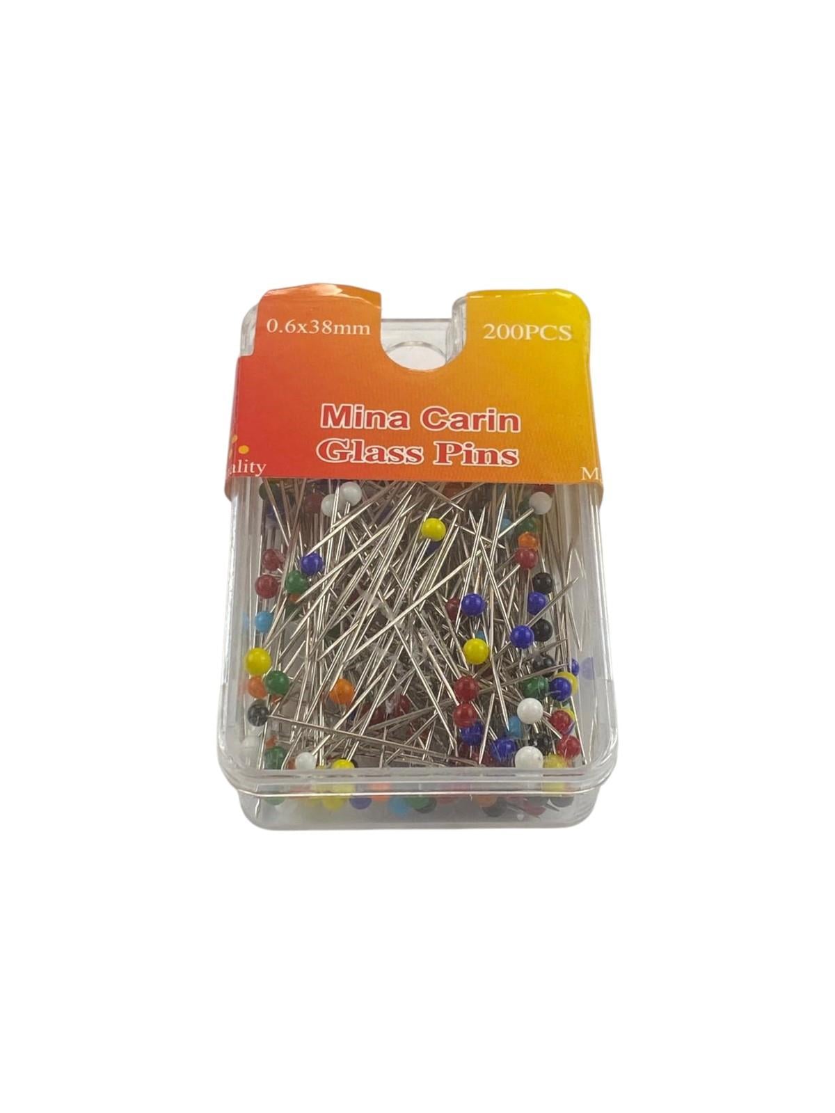 Plastik Başlı Çelik Toplu İğne 0.6X8mm-200 Adet