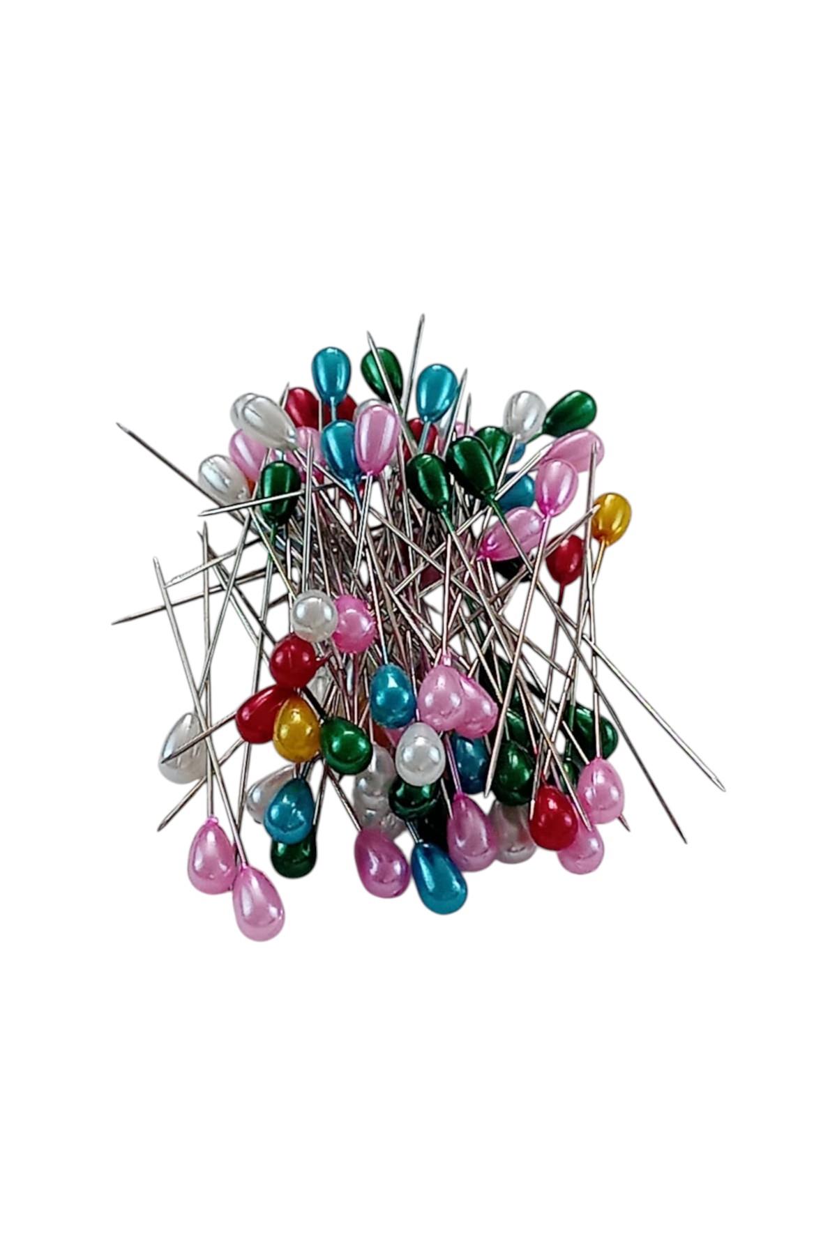 Plastik Başlı Çelik Toplu İğne 0.8X55mm-80 Adet