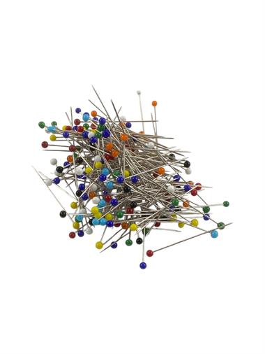 Plastik Başlı Çelik Toplu İğne 0.6X8mm-200 Adet