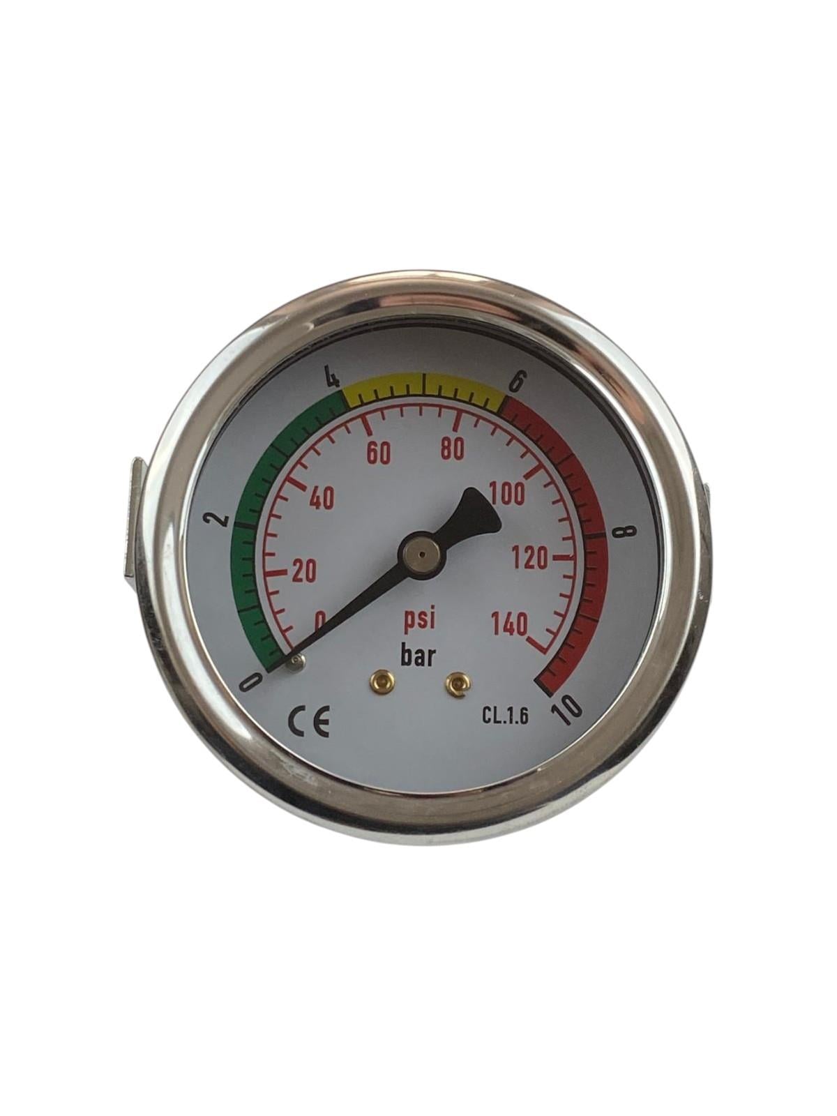 Ütü Monometre Q63'Lük Arkadan Çkışlı 10 Bar,