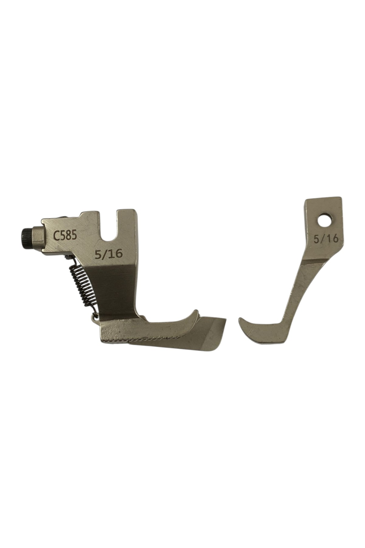 Çift Pabuç Düz Makine Sağ tırnakli Çima Ayak-8mm