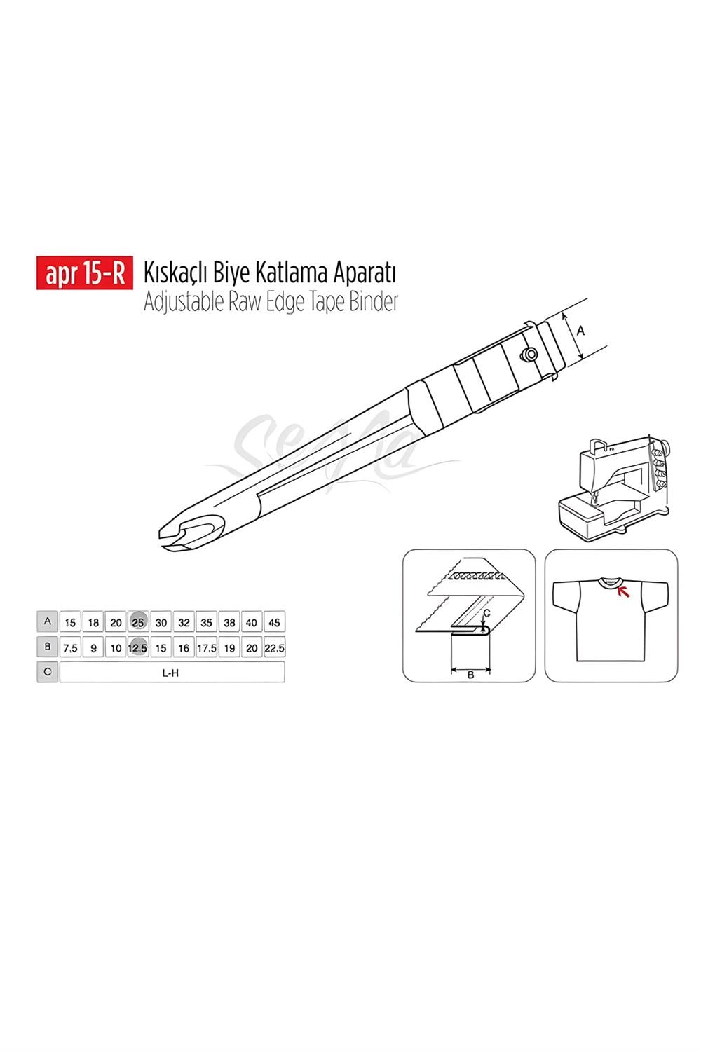 Reçme Makine Ayarlı Lastik Aparası-30x15mm | APR15-R-30X15 | MarkasızReçme Makine Ayarlı Lastik Aparası-30x15mm