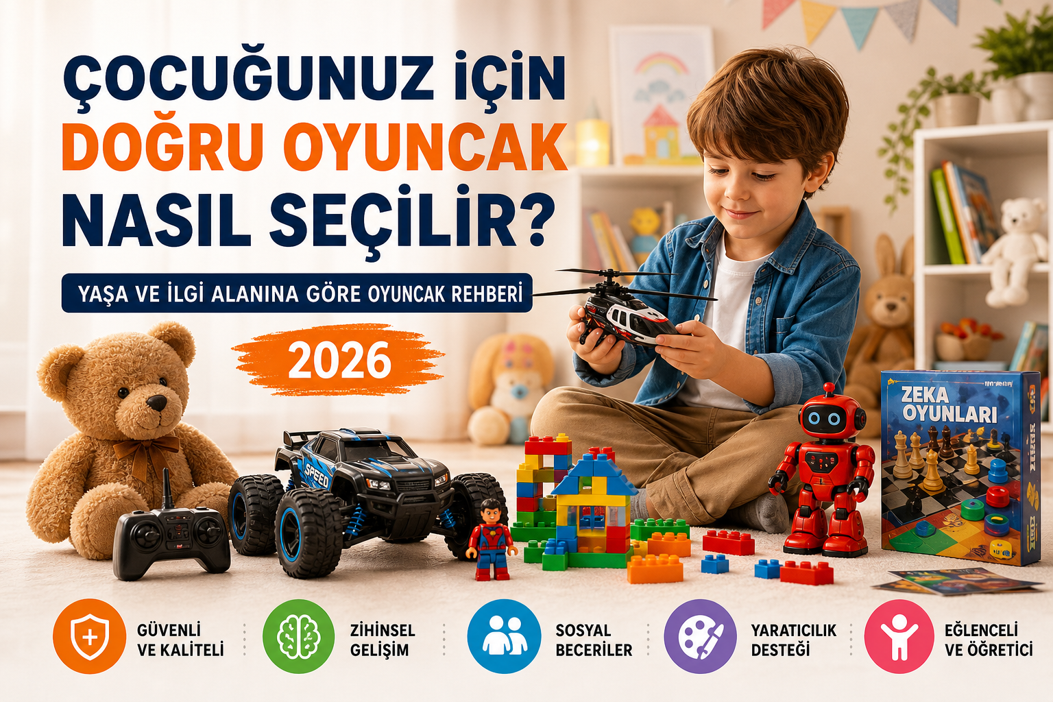 Çocuğunuz İçin Doğru Oyuncak Nasıl Seçilir? Yaşa ve İlgi Alanına Göre Oyuncak Rehberi (2026)