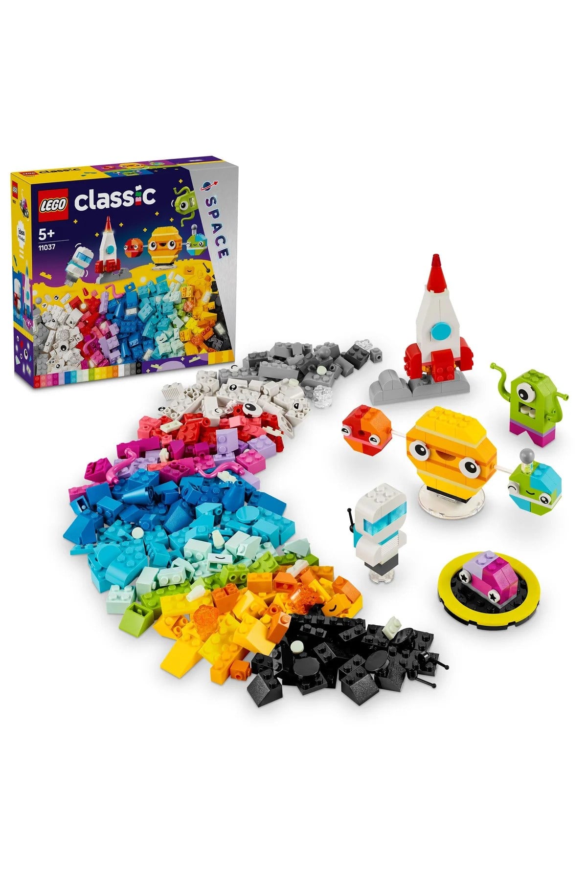 ® Classic Yaratıcı Uzay Gezegenleri 11037 - 4+ Çocuklar için Yaratıcı Oyuncak Yapım Seti (450P)-Lego