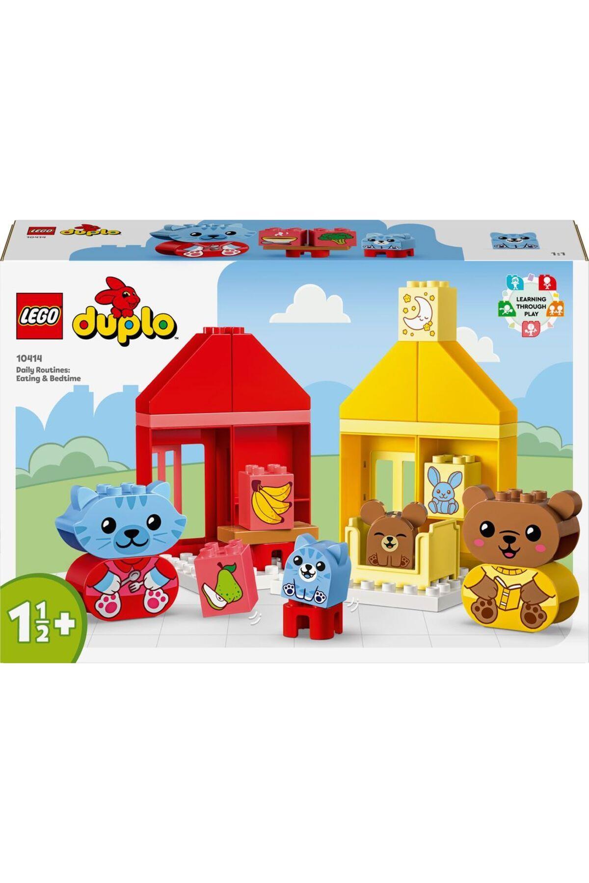 ® DUPLO® İlk Günlük Rutinlerim: Yemek ve Uyku Zamanı 10414  - 1½ Yaş+ İçin Yapım Seti (28 Parça)-Lego