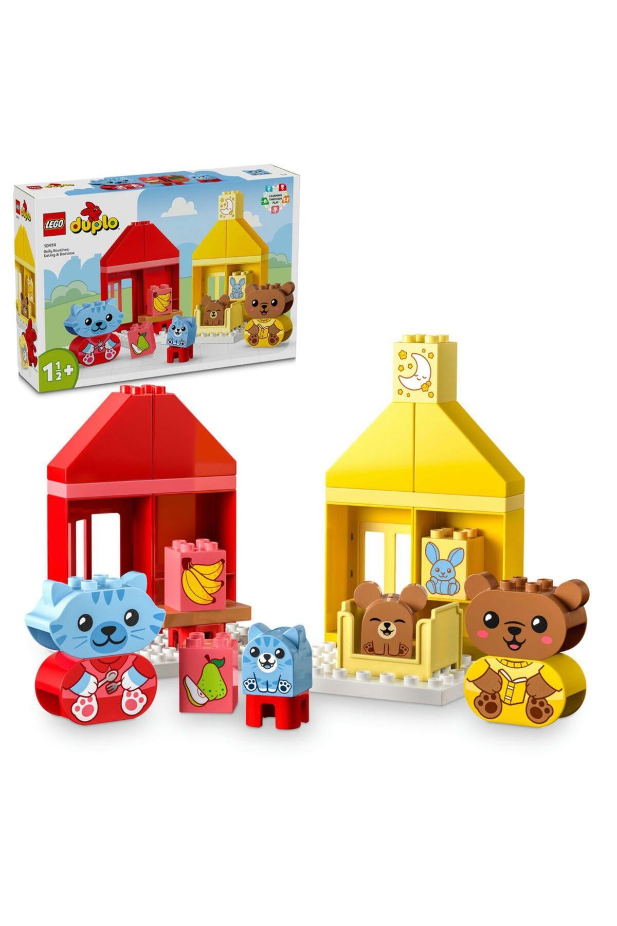 ® DUPLO® İlk Günlük Rutinlerim: Yemek ve Uyku Zamanı 10414  - 1½ Yaş+ İçin Yapım Seti (28 Parça)-Lego