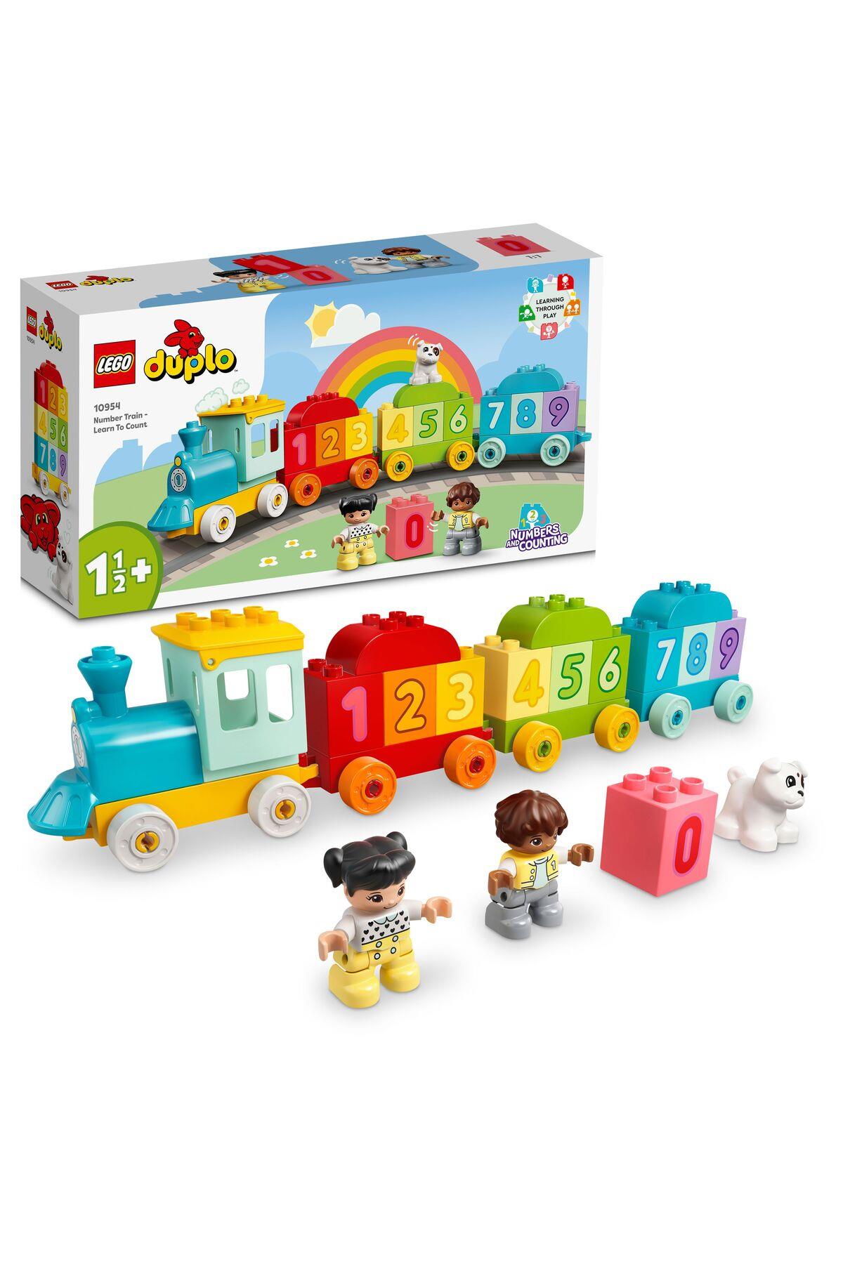® DUPLO® İlk Sayı Treni - Saymayı Öğren 10954 - 1/2+ Eğitici Oyuncak Yapım Seti (23P)-Lego