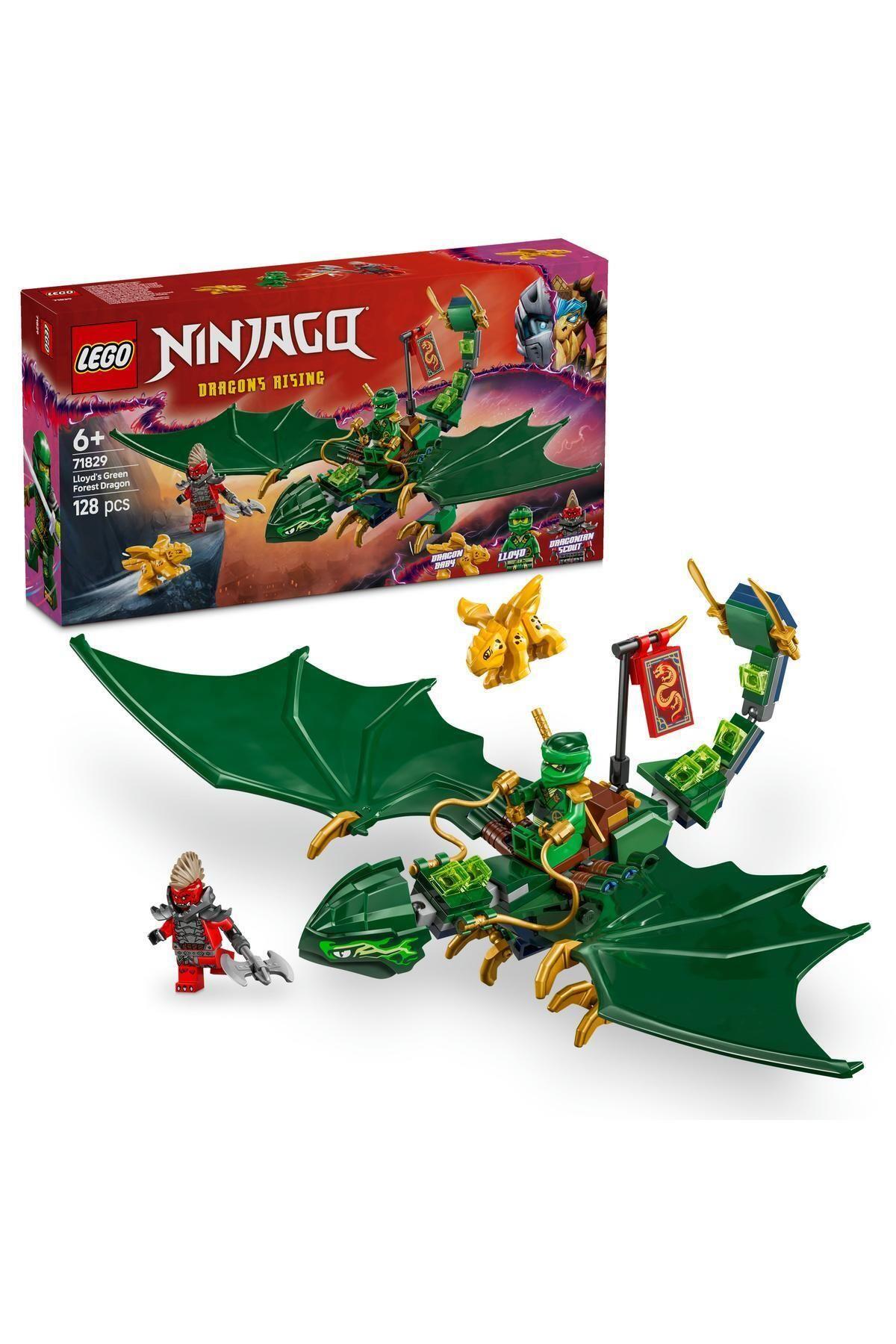 ® NINJAGO® Lloyd’un Yeşil Orman Ejderhası 71829 - 6 Yaş ve Üzeri Yapım Seti (128 Parça)-Lego