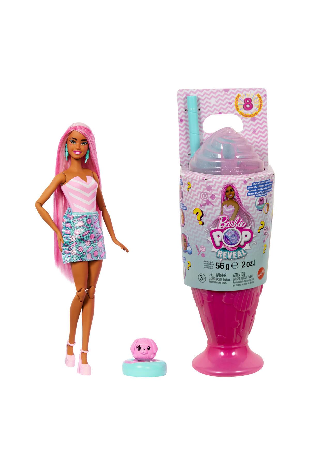 ® Pop Reveal™ Bebek Serisi ve aksesuar seti, Şeker Kız ve evcil hayvanı JFY62-Oyuncak Bebekler