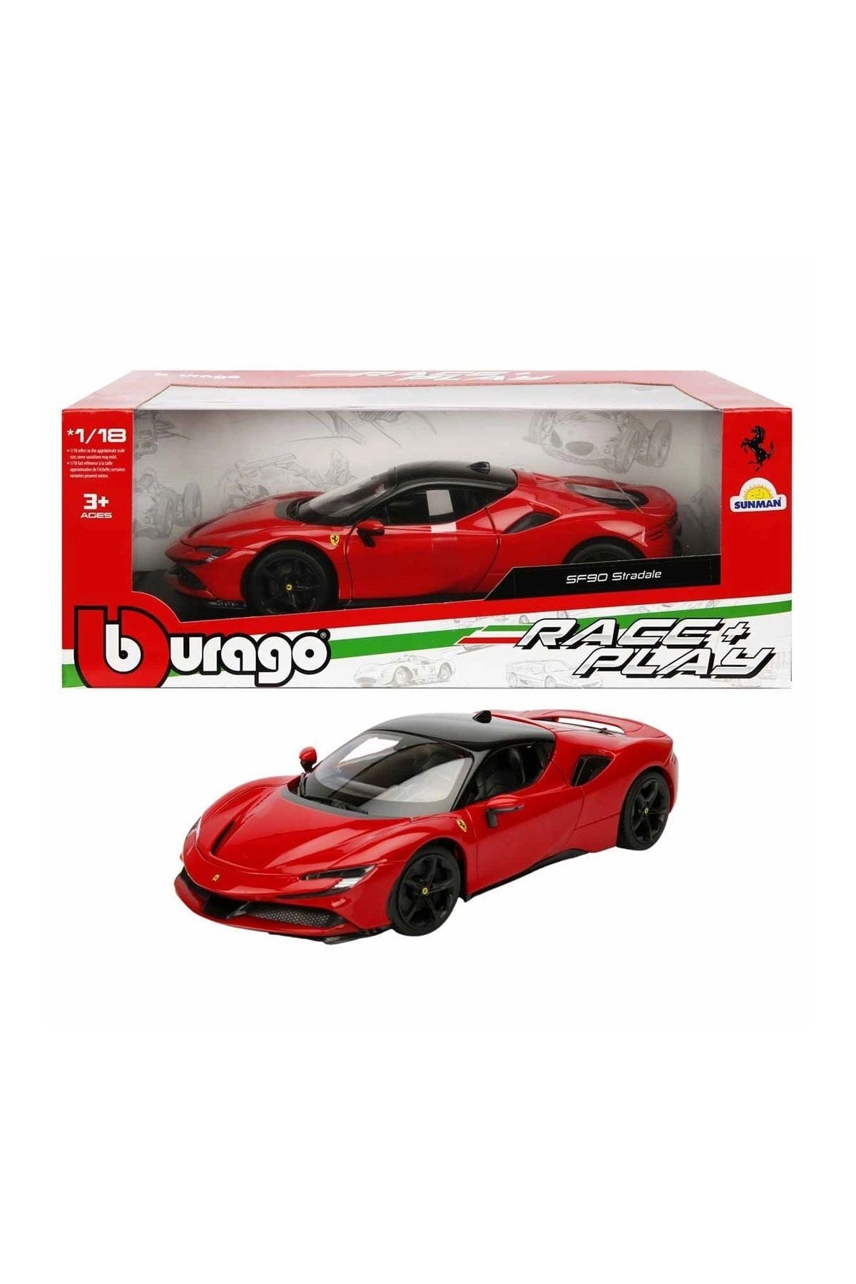 1:18 Ferrari SF90 Stradale Model Araba-Maket Araçlar