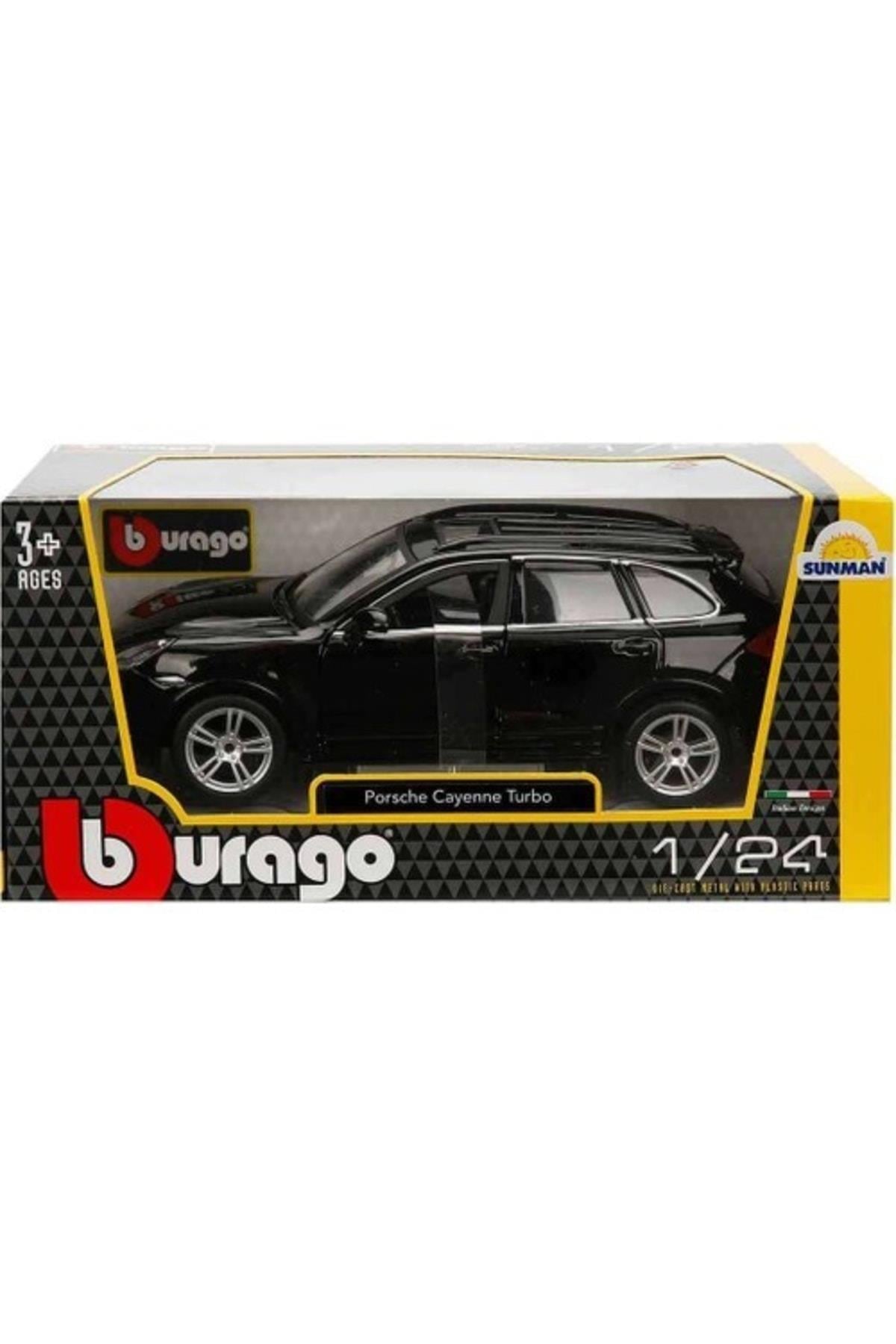 1:24 Porsche Cayenne Turbo Plus Siyah Model Araba-Maket Araçlar