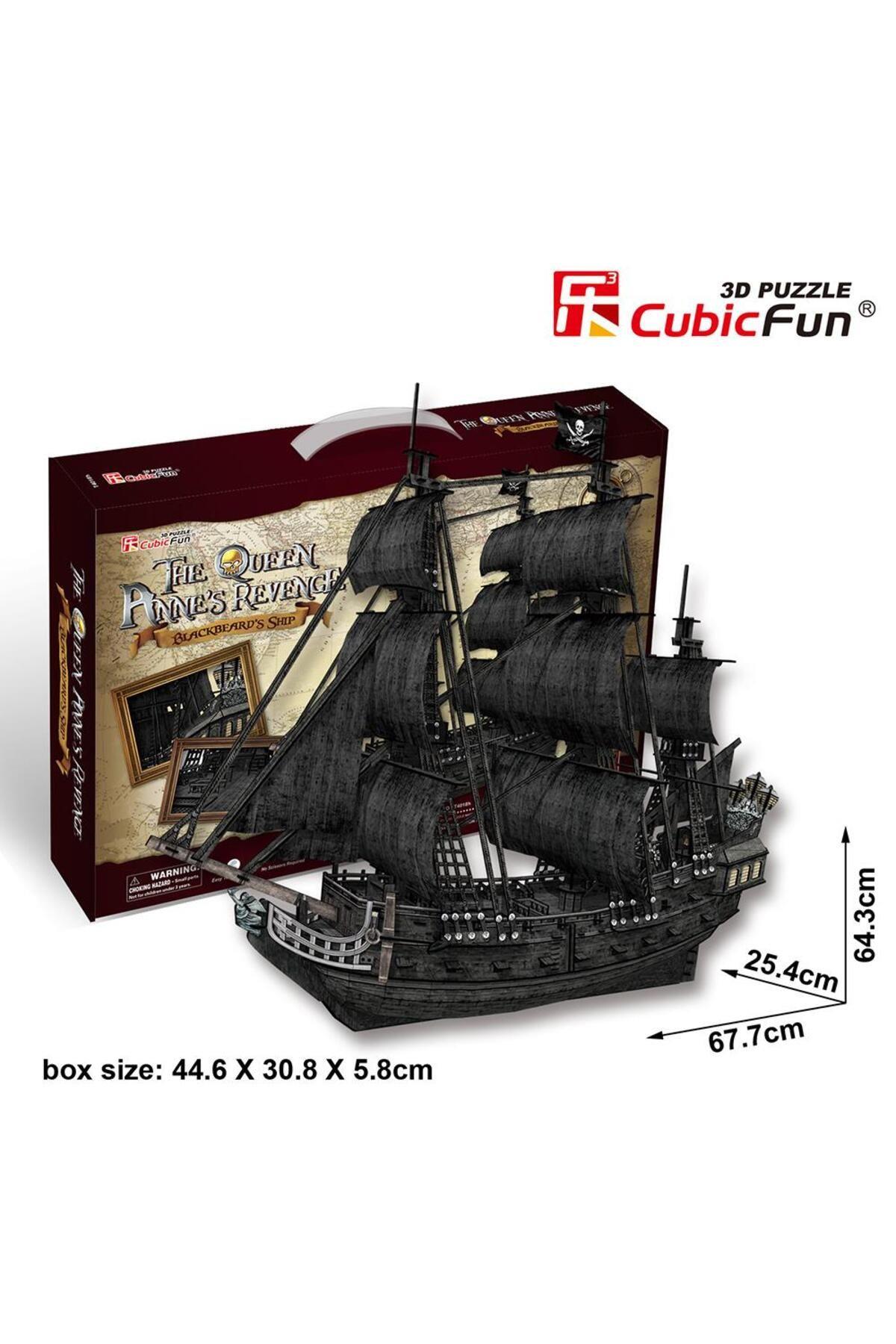 3d 308 Parça Puzzle The Queen Anne’s Revenge Gemi-Eğitici Oyuncak