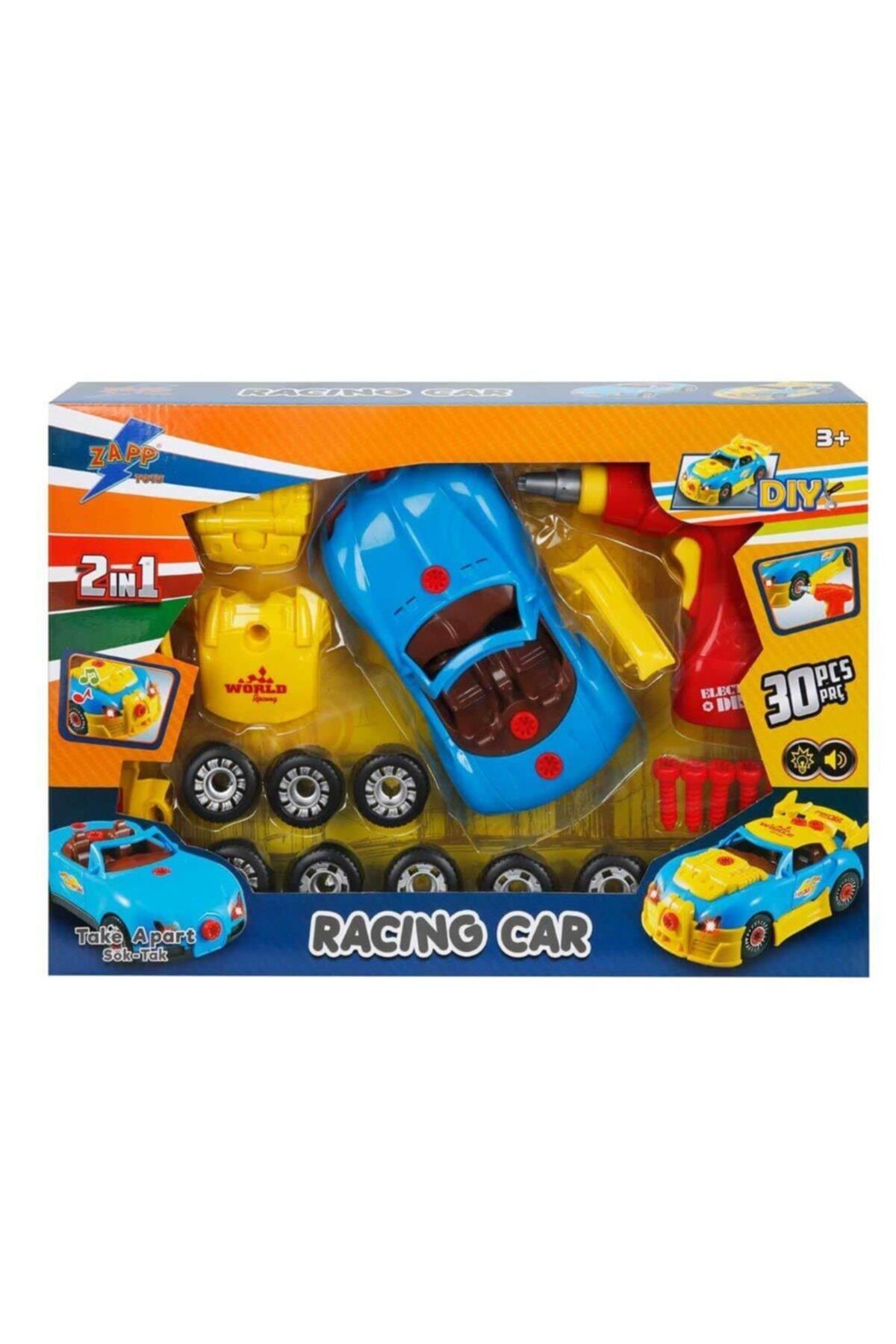 61184 Sesli Ve Işıklı Sök Tak Spor Araba Tamir Seti-Eğitici Oyuncak