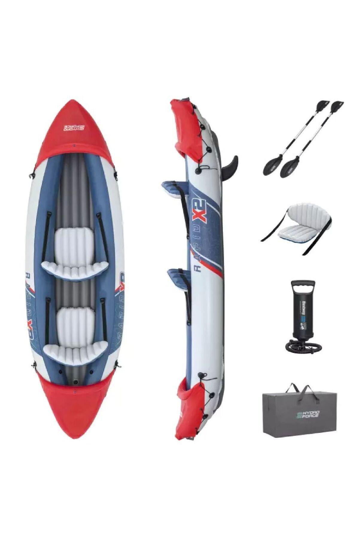 65077 Lite-rapid X2 2 Kişilik Şişme Kano 321X88CM KUREK+POMPA SET-Deniz ve Havuz Ürünleri