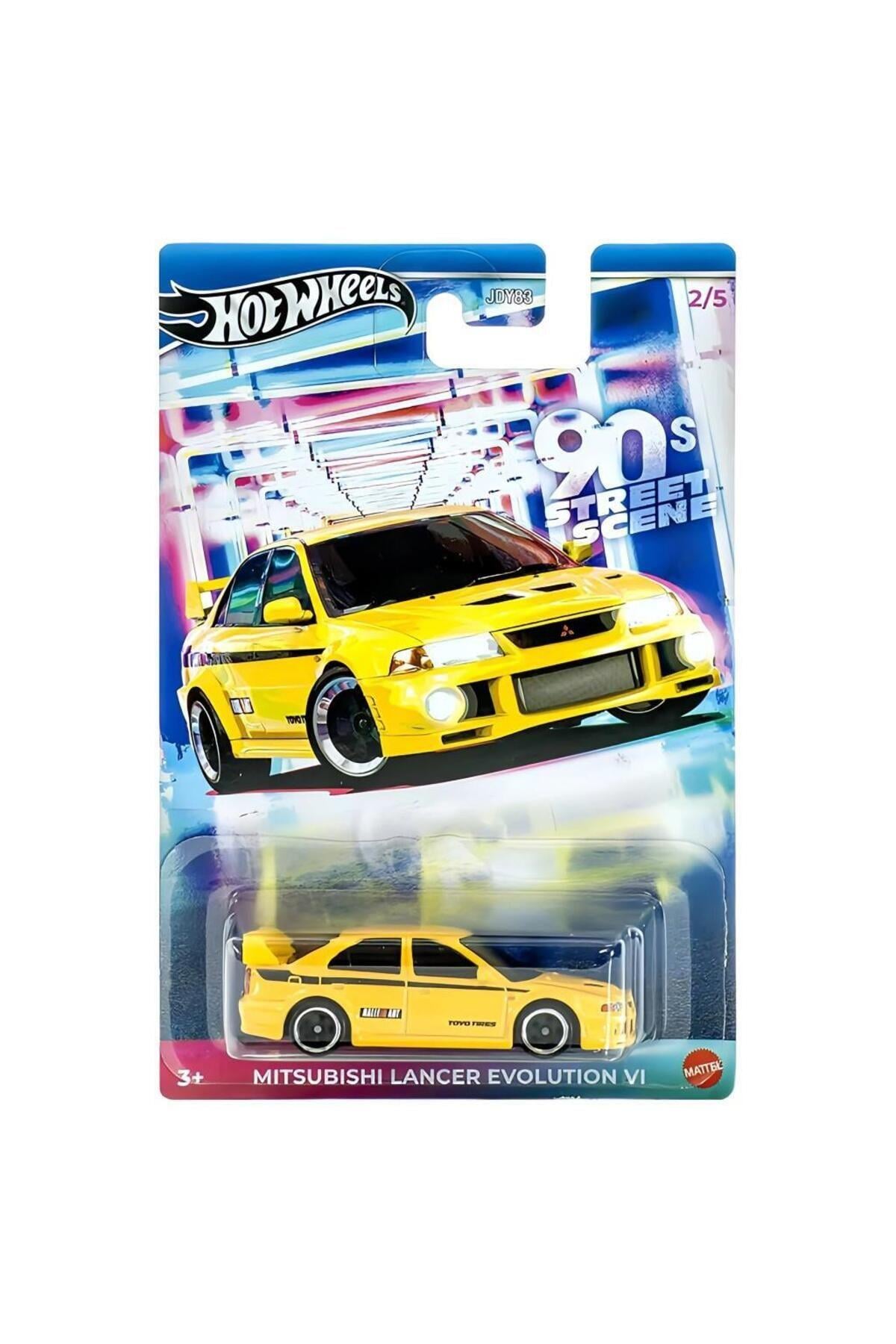 90 Lar Sokak Sahnesi Temalı Arabalar MITSUBISHI LANCER EVOLUTION VI JCB58-Oyuncak Arabalar ve Kamyonlar