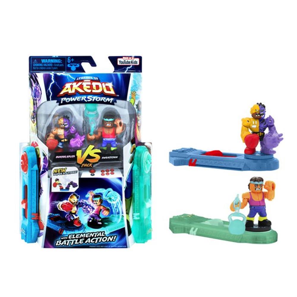 Akedo S4 İkili Paket Buster Splits Vs Sweatstain 15193-Karakter Figürleri