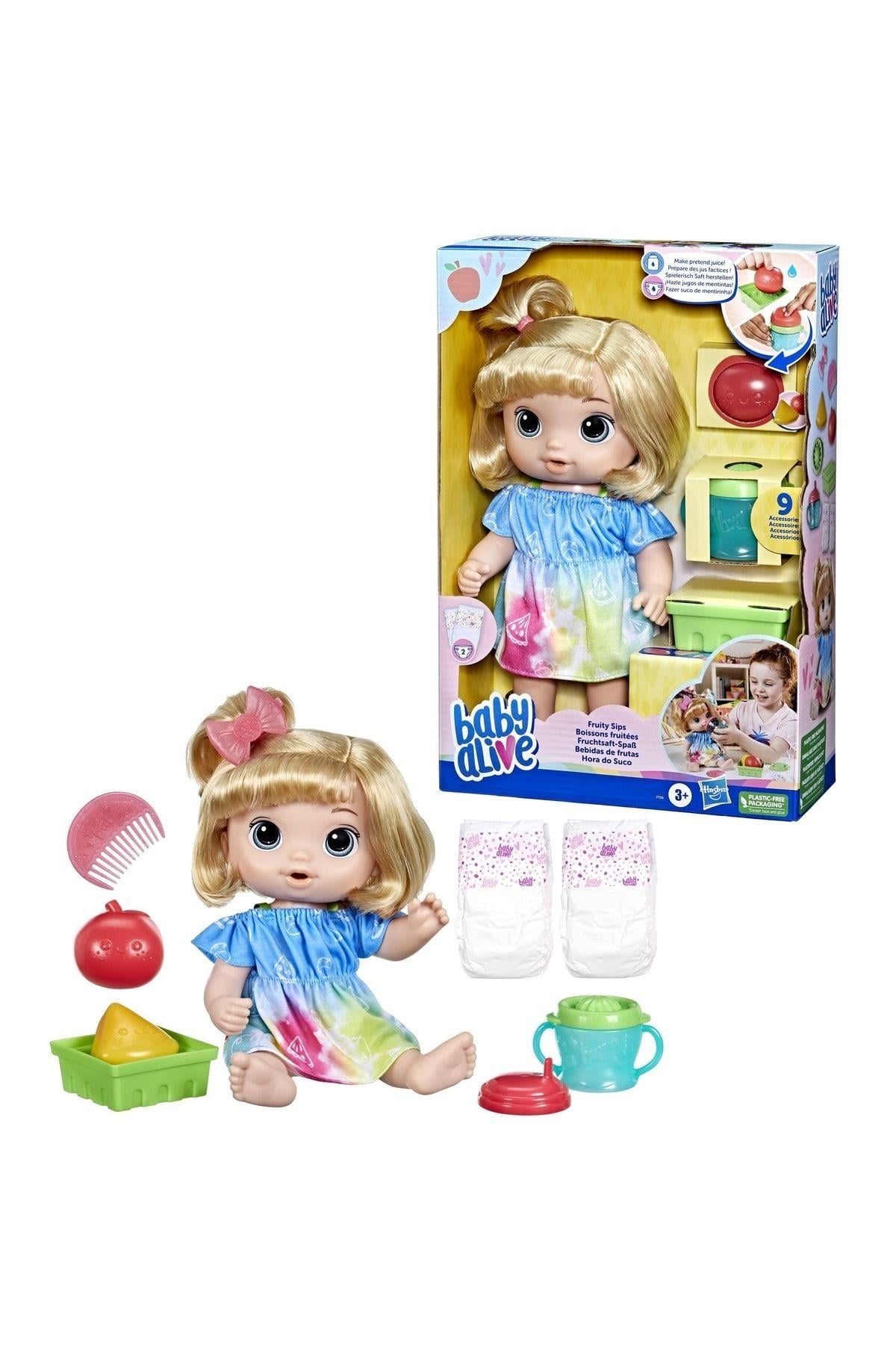 Baby Alive Bebeğimle Eğlenceli Yudumlar - Sarışın - F7356-Oyuncak Bebekler