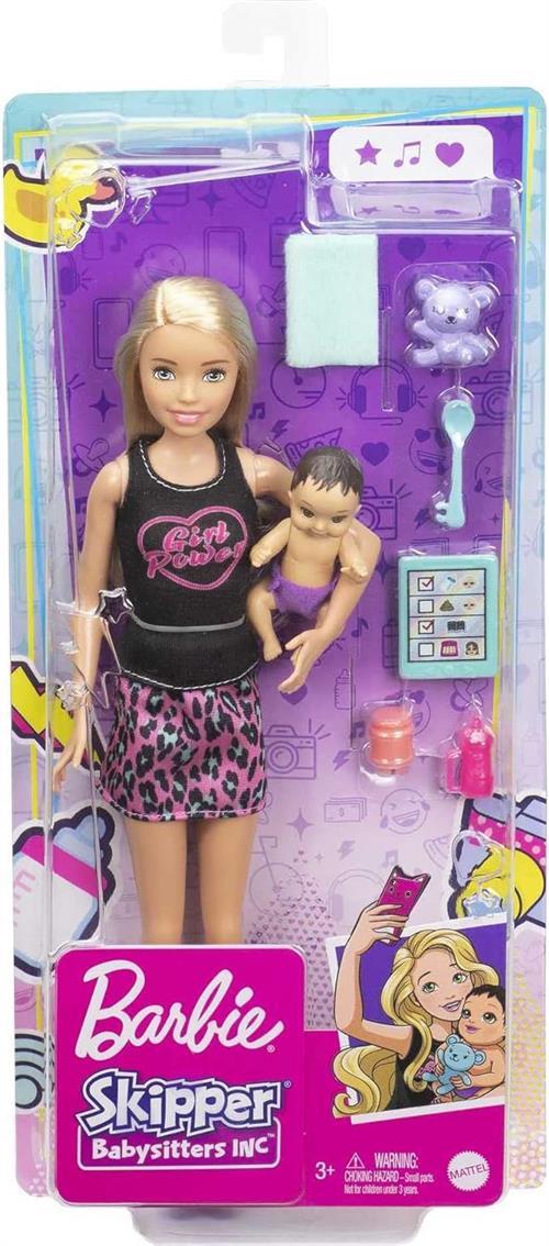 Barbie Bebek Bakıcısı Skipper Bebek Serisi GRP13-Oyuncak Bebekler