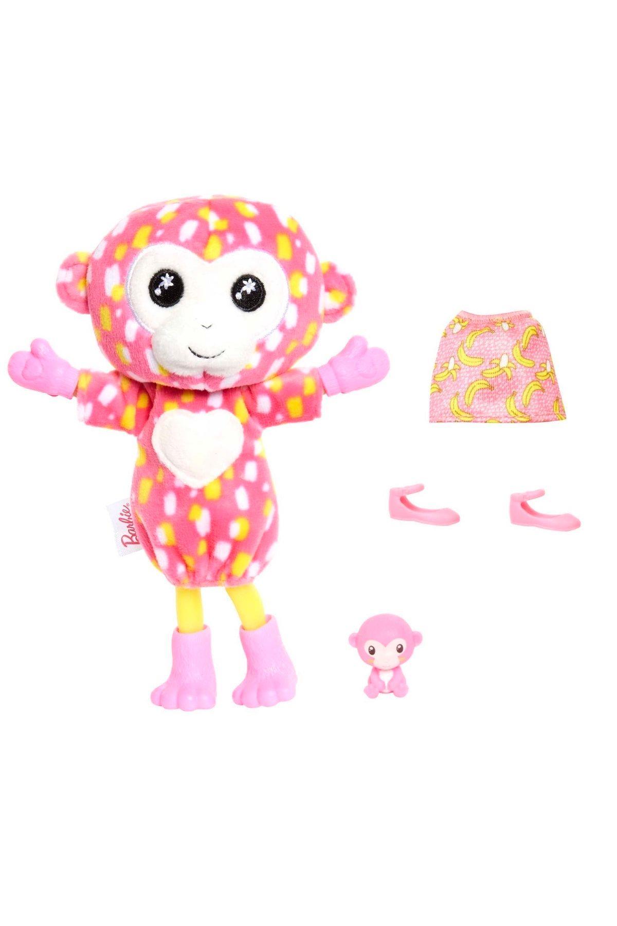 Barbie Cutie Reveal Bebekler Chelsea Tropikal Orman Serisi HKR12-HKR14 Maymun-Oyuncak Bebekler