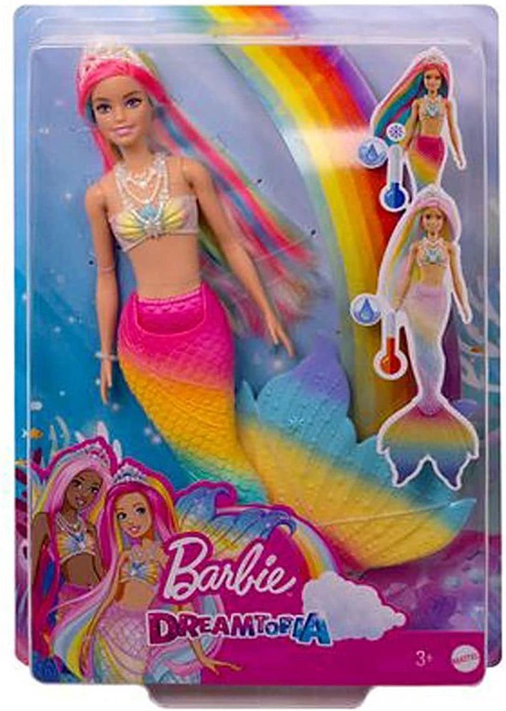 Barbie Dreamtopia Renk Değiştiren Sihirli Denizkızı GTF89-Oyuncak Bebekler