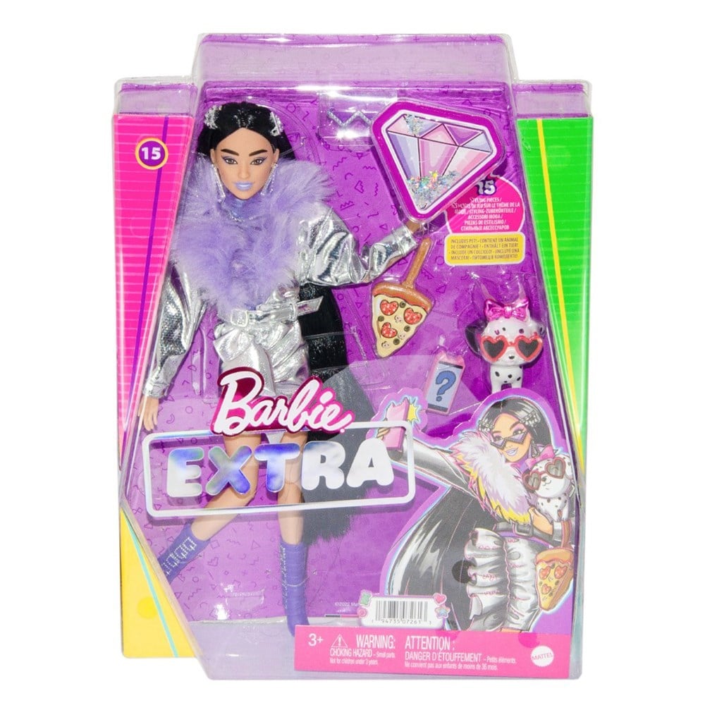 Barbie Extra Mor Botlu Bebek HHN07-Oyuncak Bebekler