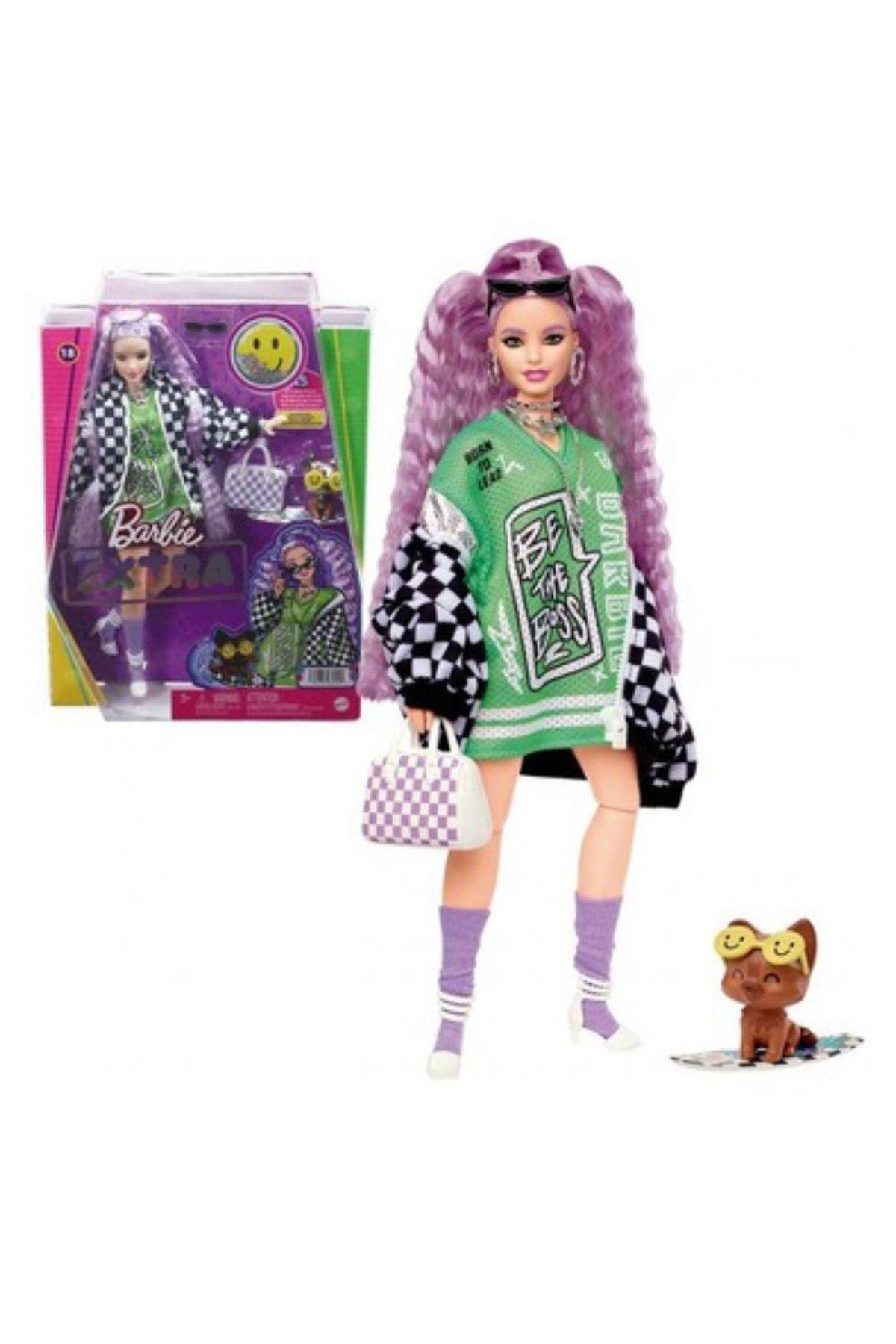 Barbie Hhn10 Extra - Spor Ceketli Bebek-Oyuncak Bebekler