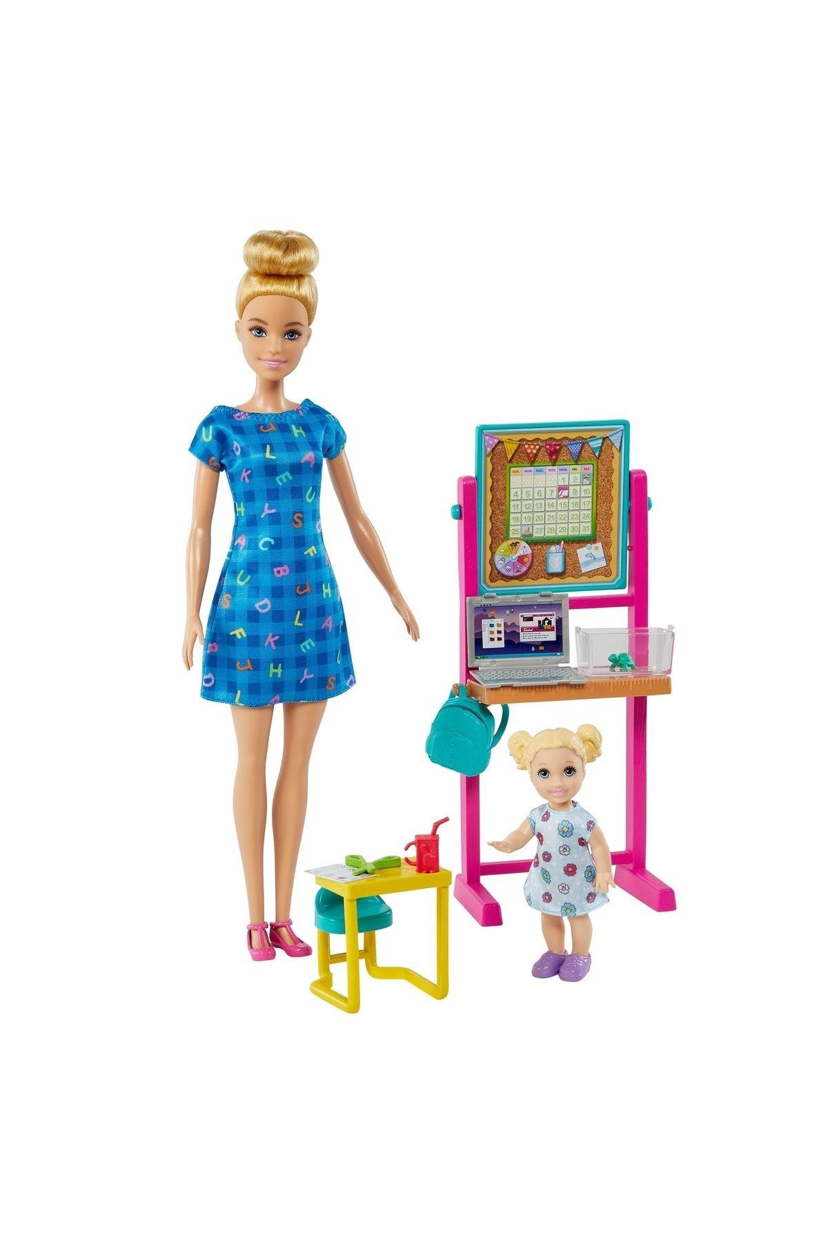 Barbie Meslekleri Oyun Setleri - Öğretmen, Sarı Saçlı Hcn19-Oyuncak Bebekler