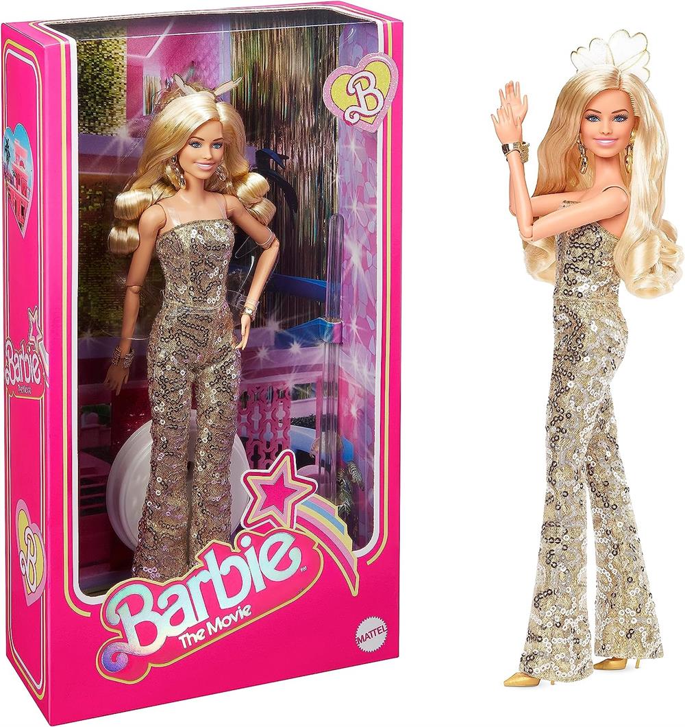 Barbie Movie Barbie Gold Tulumlu Bebek HPJ99-Oyuncak Bebekler