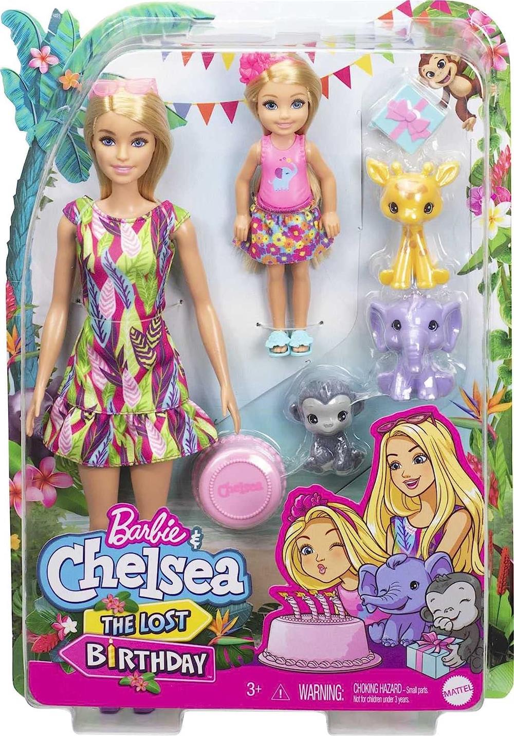 Barbie ve Chelsea Kayıp Doğum Günü Oyun Seti GTM82-Oyuncak Bebekler