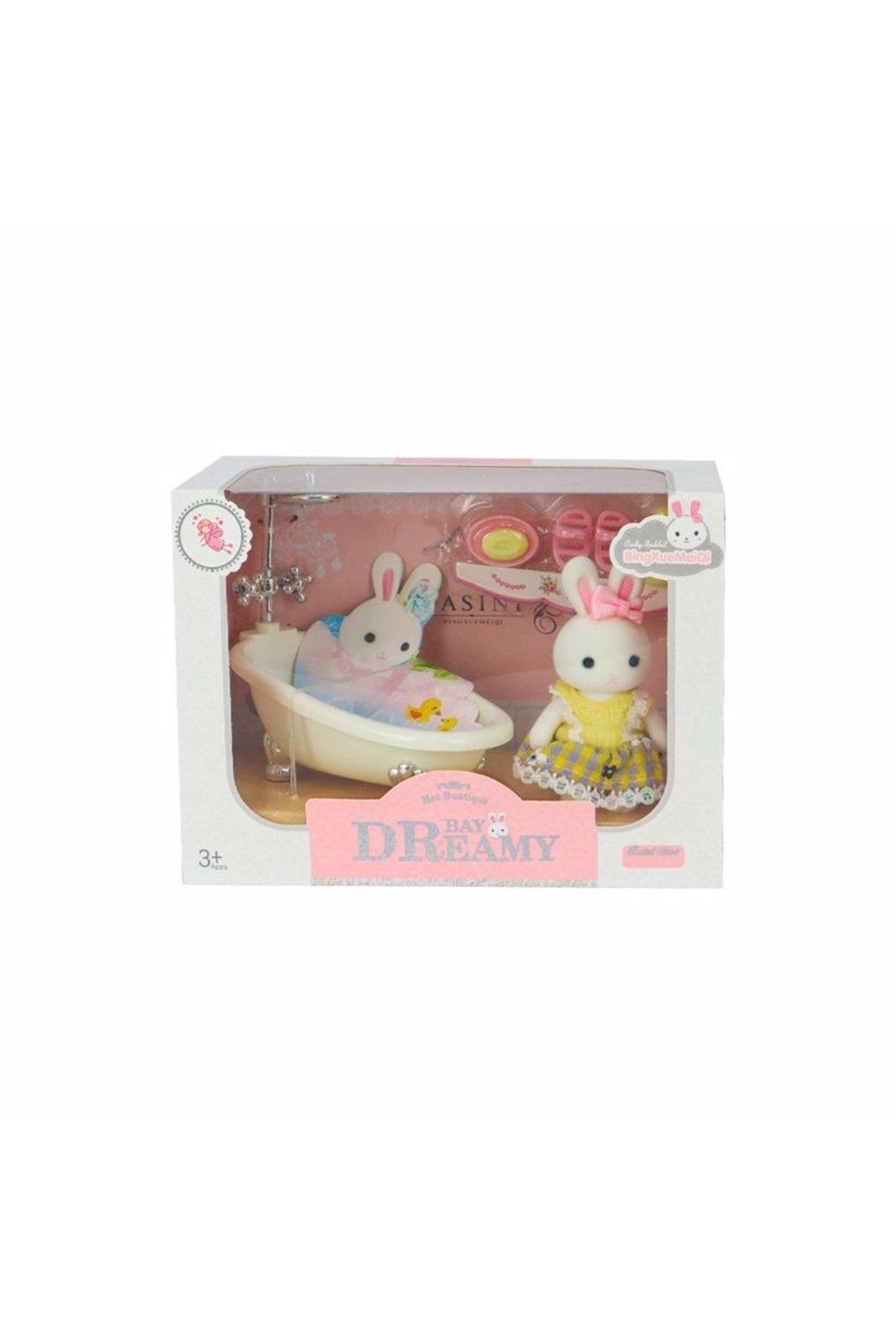 Bay Dreamy Mini Tavşan Aksesuarlı Banyo Seti-Eğitici Oyuncaklar