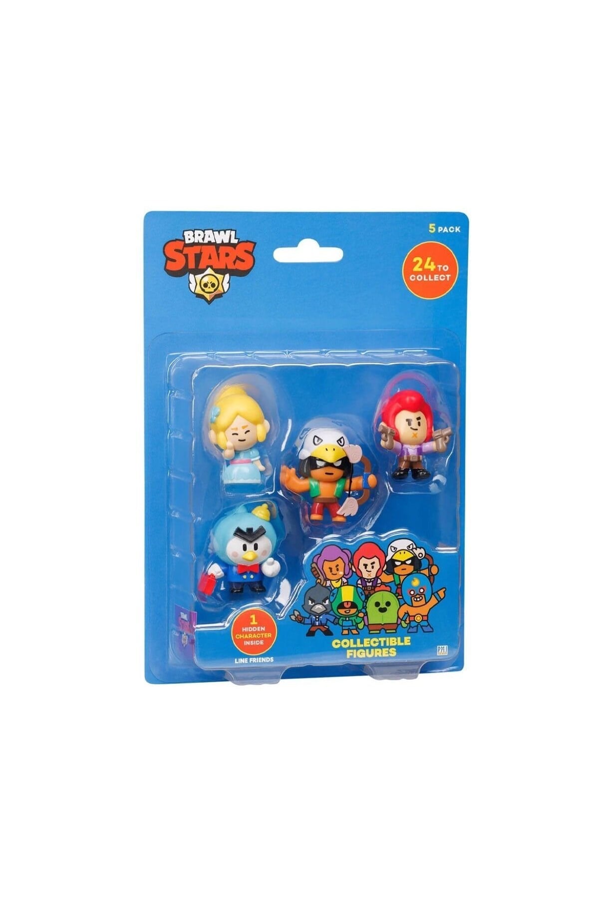 Brawl Stars 5'li Figür Seti + Sürpriz Figür, Koleksiyon İçin Ideal!-Karakter Figürleri