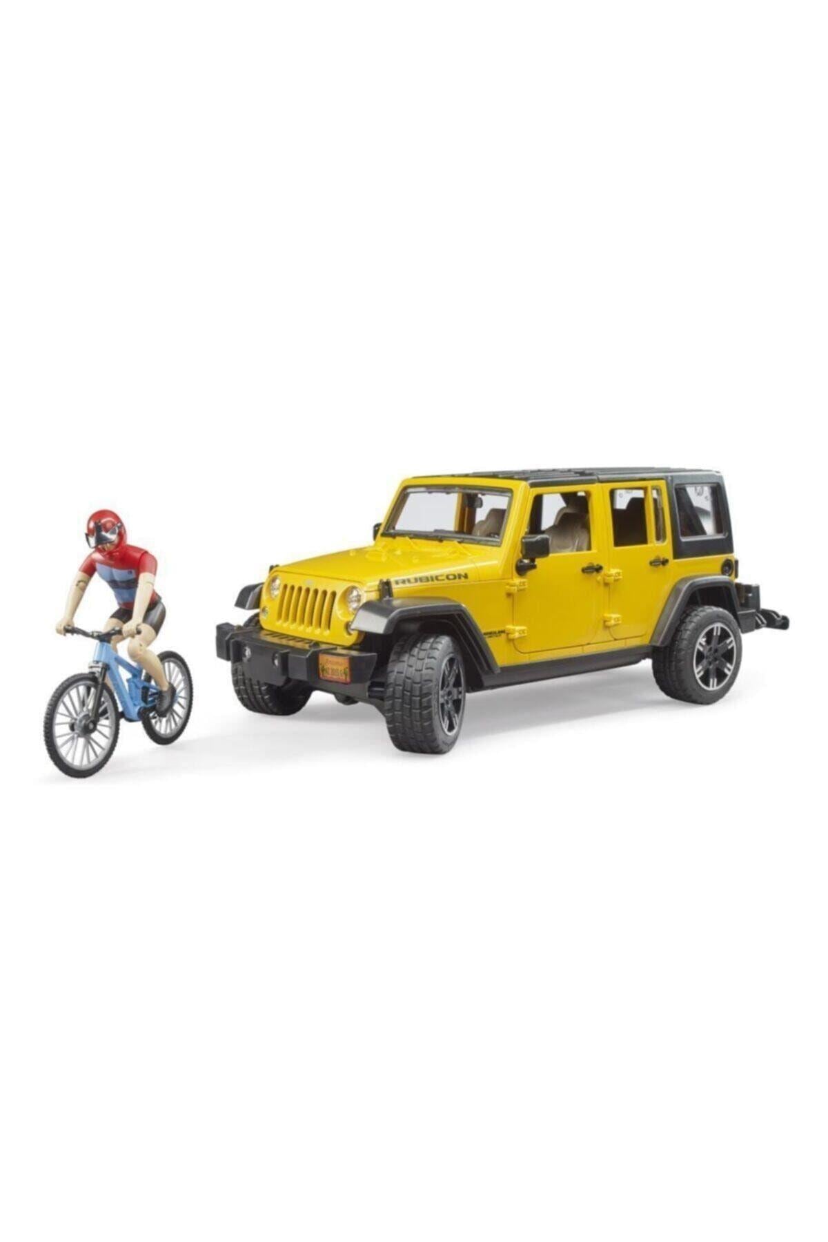 Bruder Jeep W. Rubicon & Bisiklet Ve Sürücüsü Br02543-Oyuncak Arabalar ve Kamyonlar