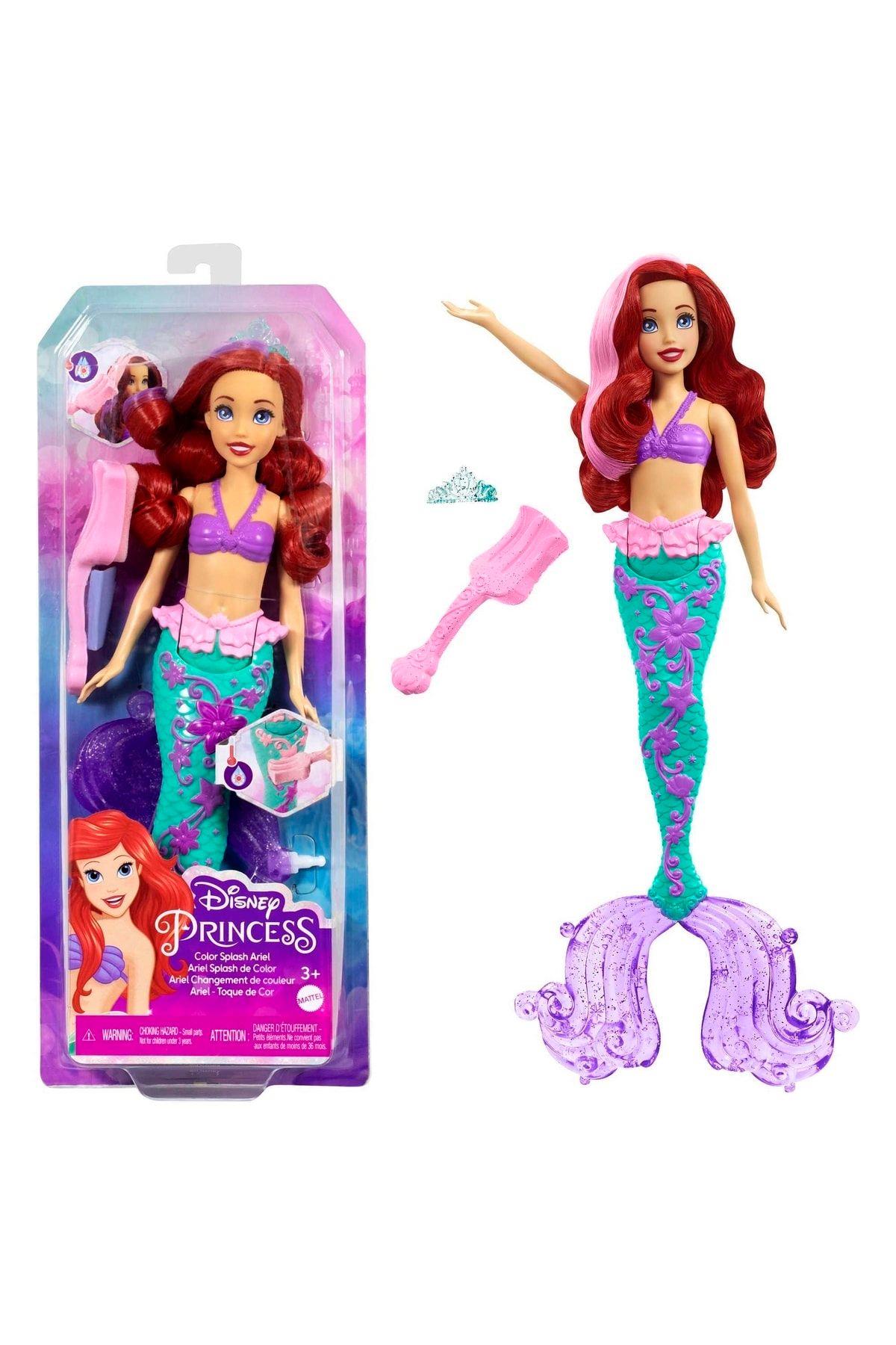 Disney Prenses Muhteşem Renk Değiştiren Saçlı Deniz Kızı Ariel HLW00-Oyuncak Bebekler