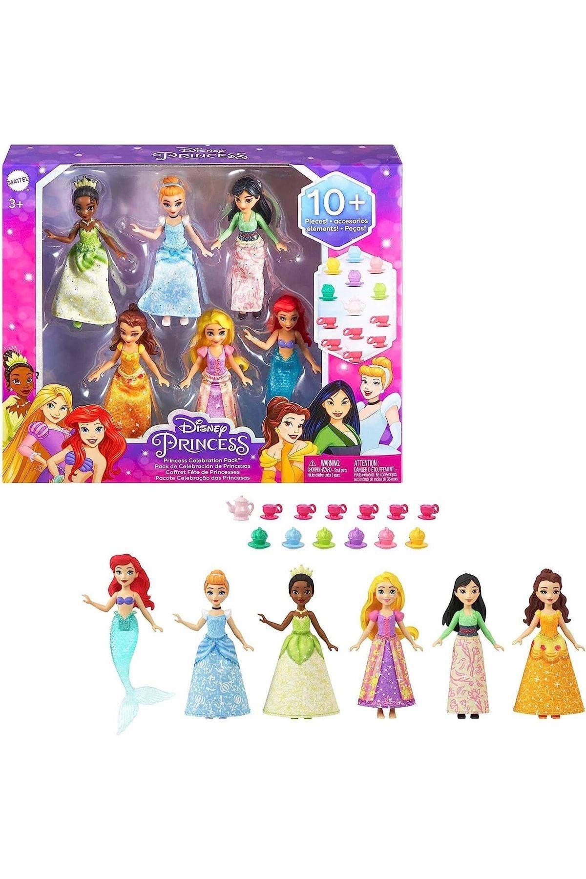 DİSNEY PRİNCESS Disney Prenses Bebekleri 6'lı Set-Oyuncak Bebekler