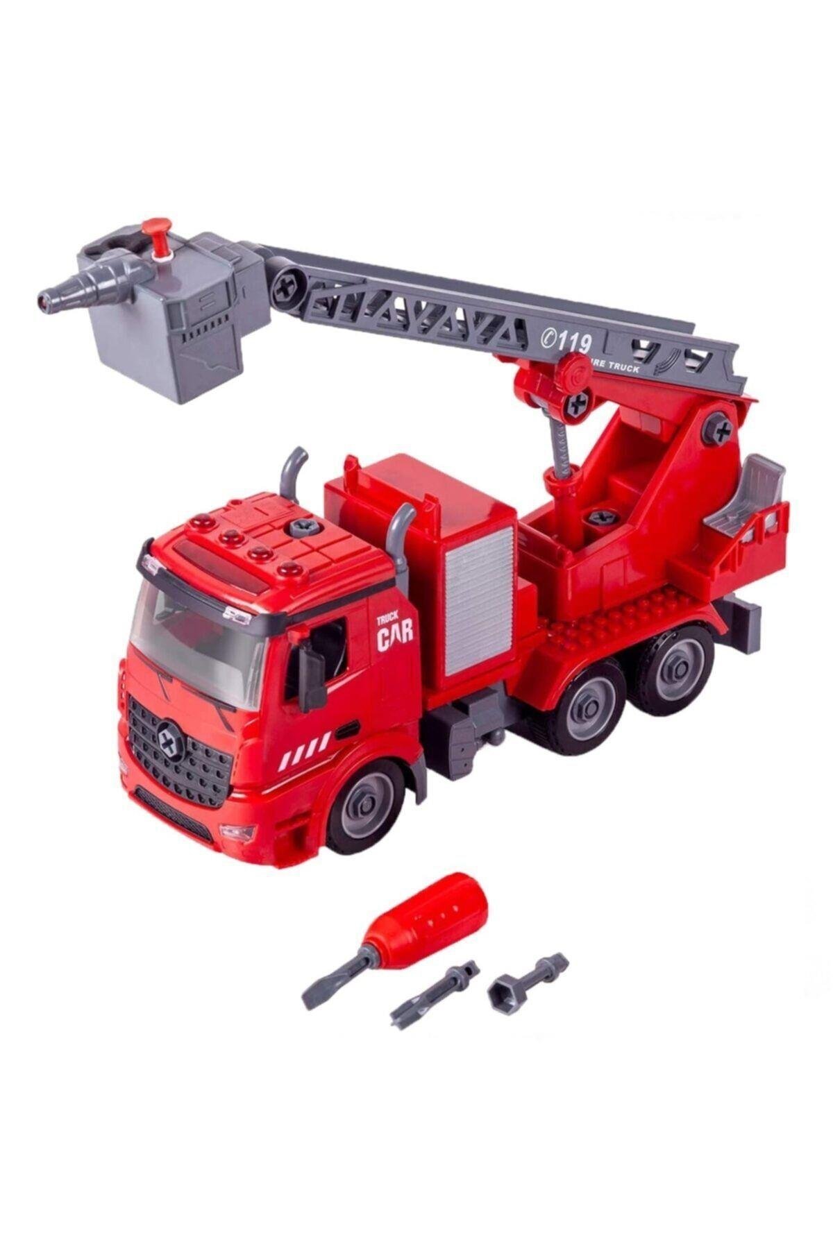 Diy Assembly Işıklı Sesli Sök Tak Itfaiye Aracı-Erkek Oyuncakları