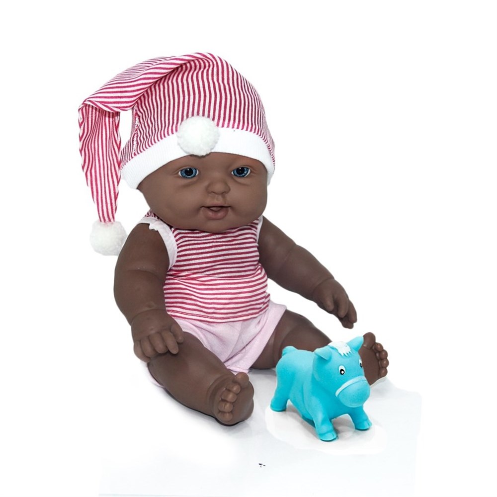 Doğa Kel Esmer Bebek Ve Minik Arkadaş Erp661037-Oyuncak Bebekler