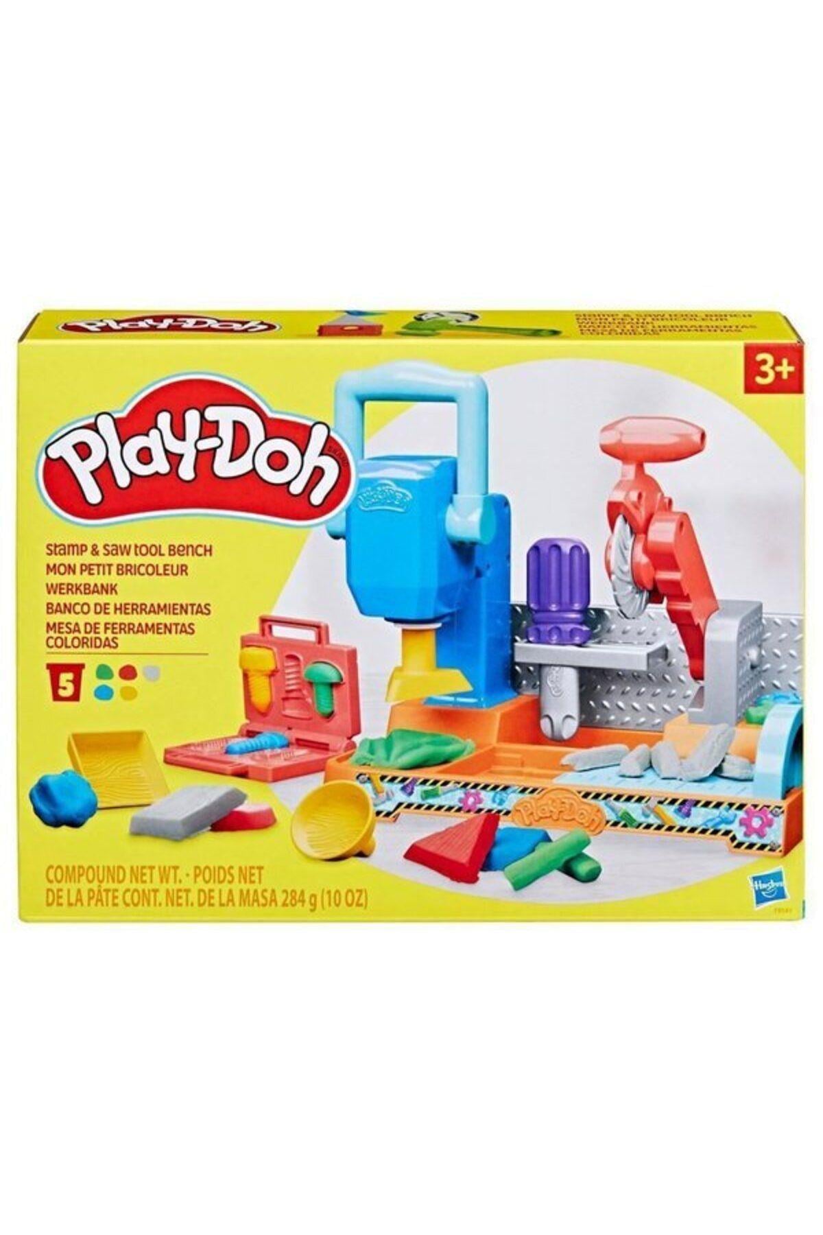 F9141 Play-doh Renkli El Aletleri Tezgahı Oyun Seti +3 Yaş-Eğitici Oyuncak