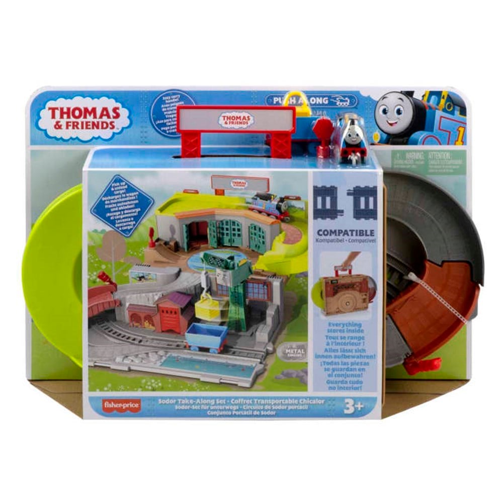 Fisher Price Thomas ve Arkadaşları Taşınabilir Sodor Seti HHN24-Araba Garaj ve Setleri