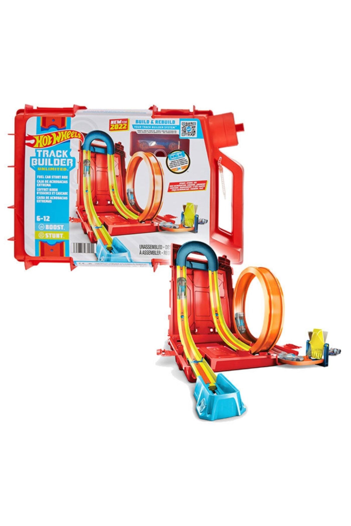 HOT WHEELS Track Builder Benzin Bidonu Akrobasi Seti-Araba Garaj ve Setleri