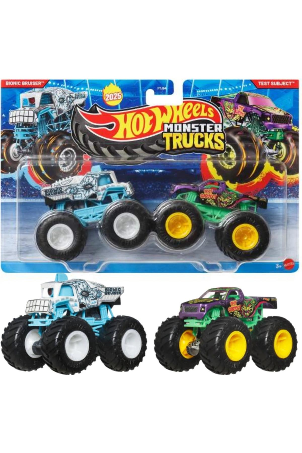 Hotwheels Monster Trucks Güçlü Ikili Arabalar - 1:64 jcc68-Oyuncak Arabalar ve Kamyonlar