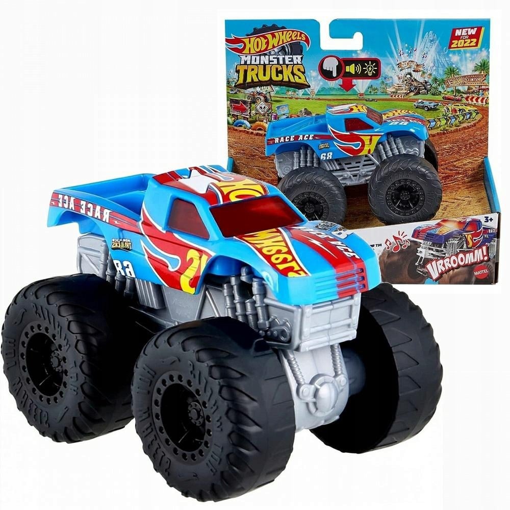 Hotwheels Monster Trucks Kükreyen Arabalar HDX63-Araba Garaj ve Setleri