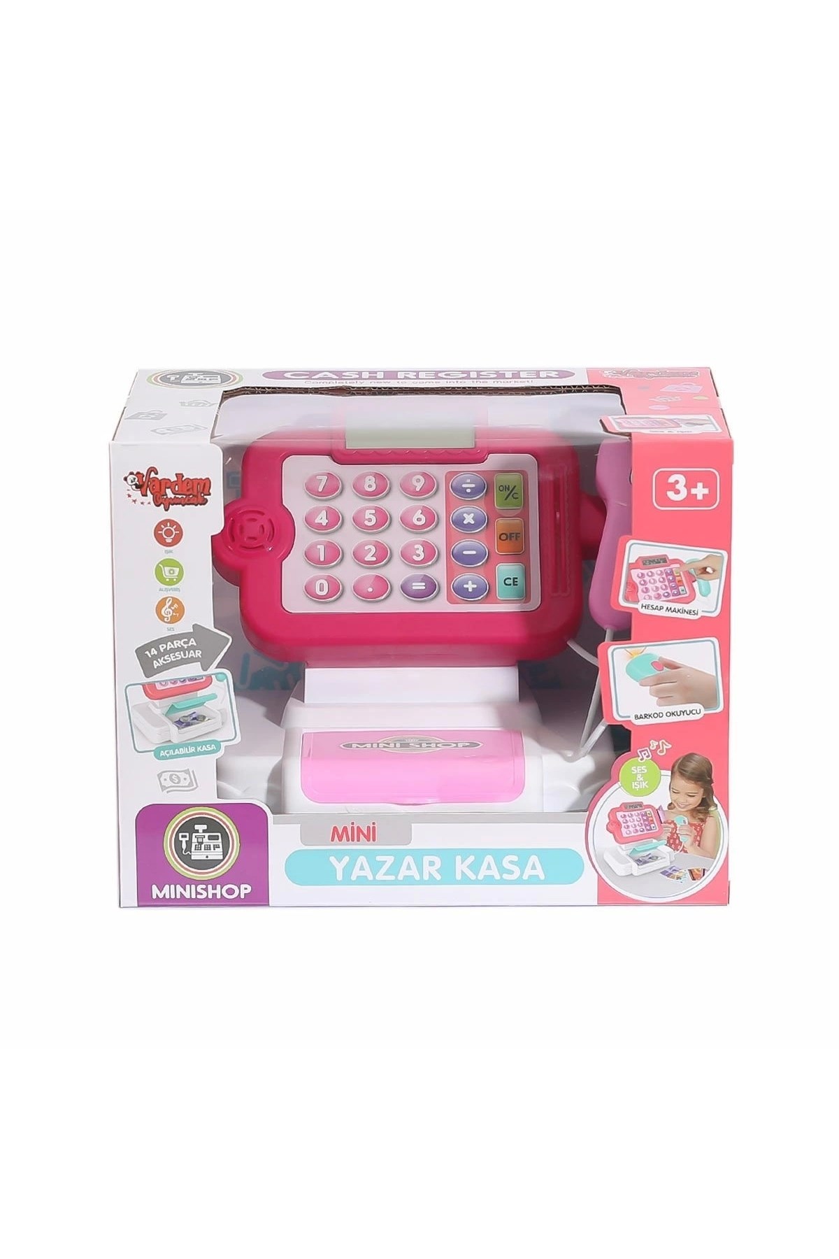 HUA-66102 Sesli ve Işıklı Dokunmatik Yazarkasa -Vardem-Eğitici Oyuncak