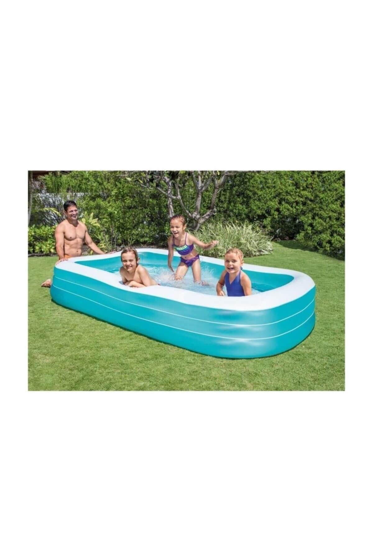 Intex Dikdörtgen Parti Aile Havuzu 305x183x56 cm-Deniz ve Havuz Ürünleri